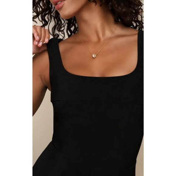Lulus Home Before Daylight Black Dress - Size XL- Black - Picture 3 of 10